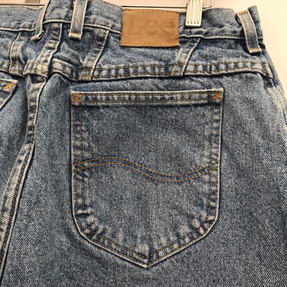 Vintage Lee mom/dad jeans stains on front as shown  vintage size 18w/P - Picture 2 of 10